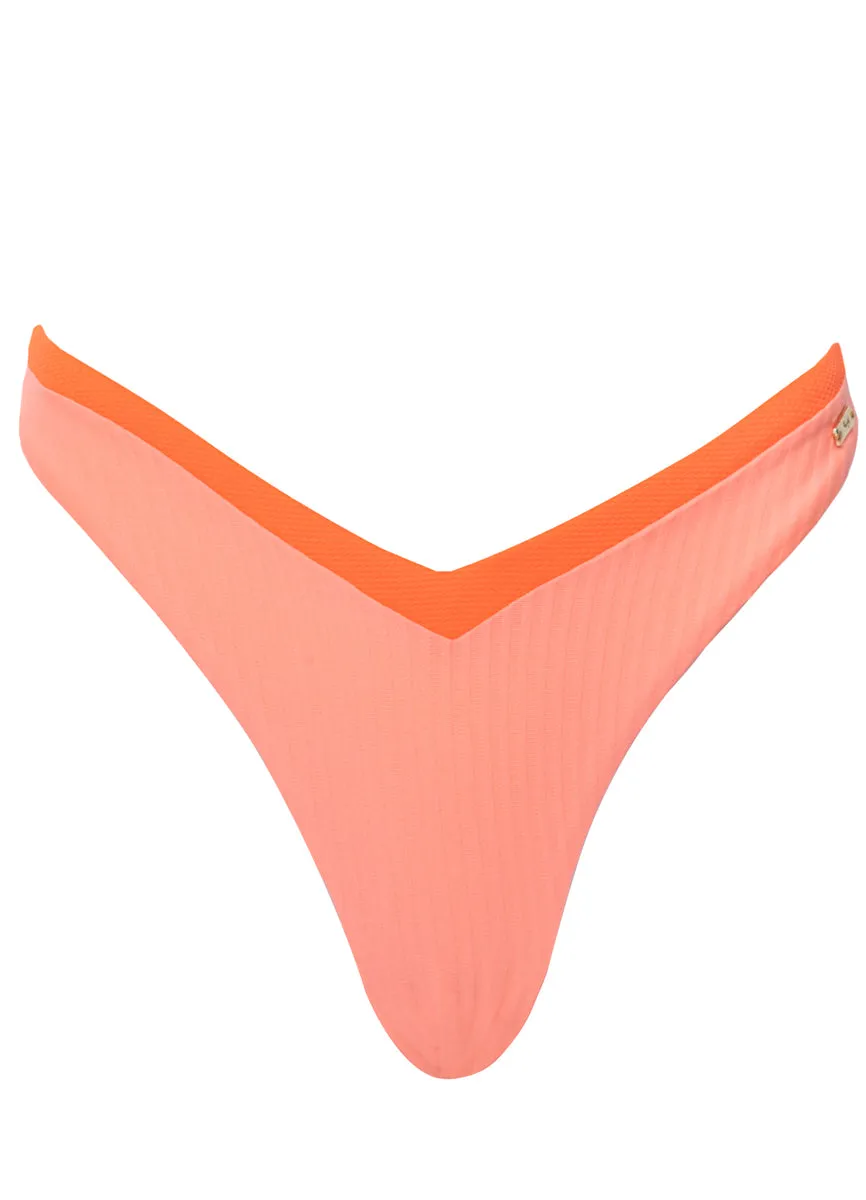 Maaji Watermelon Daiquiri Valerian Regular Rise Double V Bikini Bottom Maaji