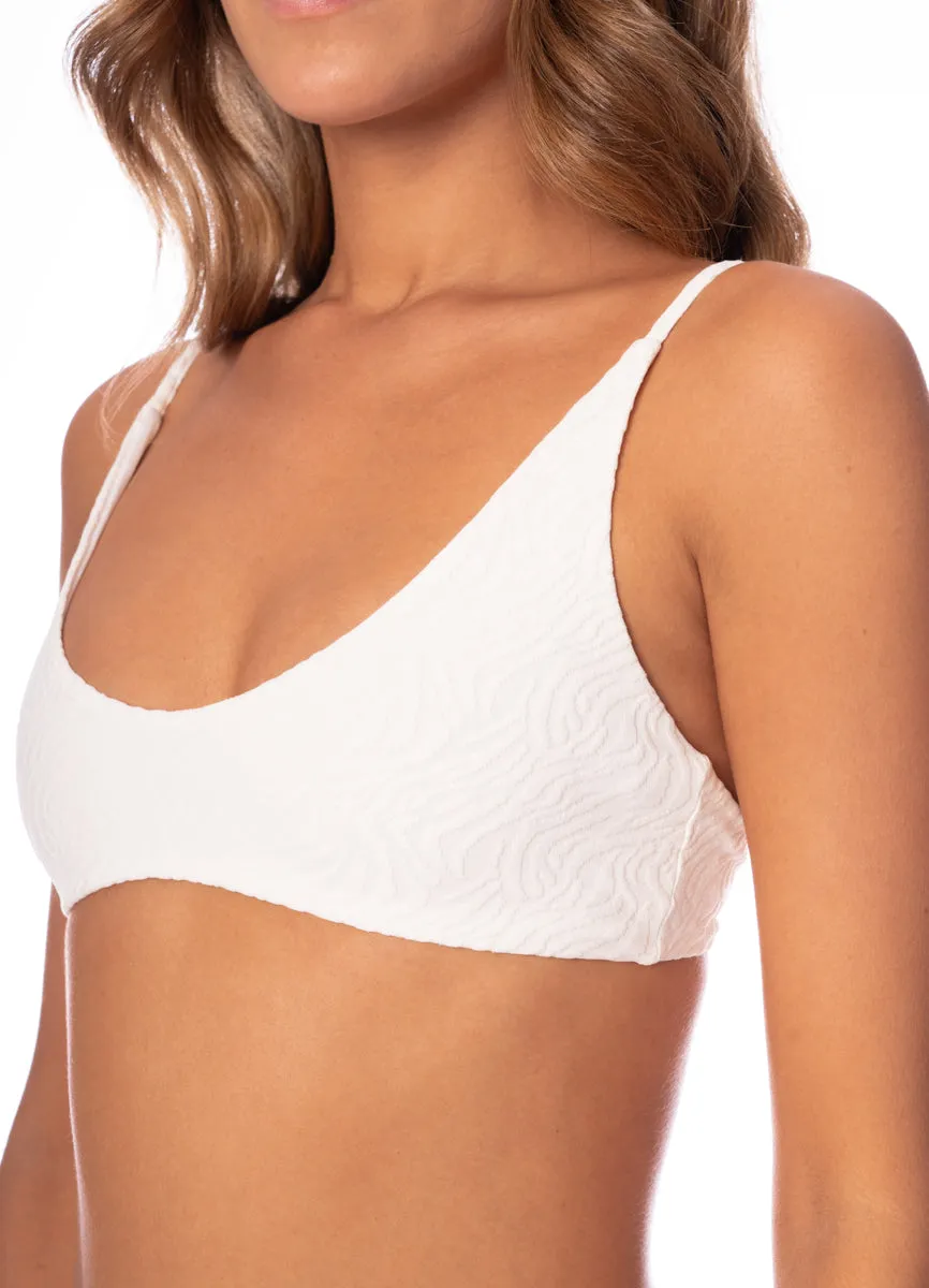 Maaji Zebra Frost Blush Classic Bralette Bikini Top Maaji