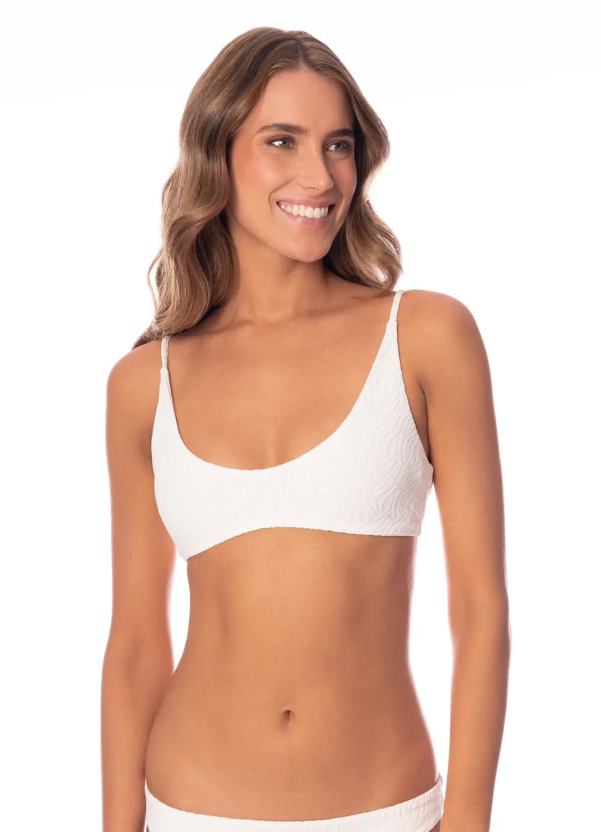 Maaji Zebra Frost Blush Classic Bralette Bikini Top Maaji
