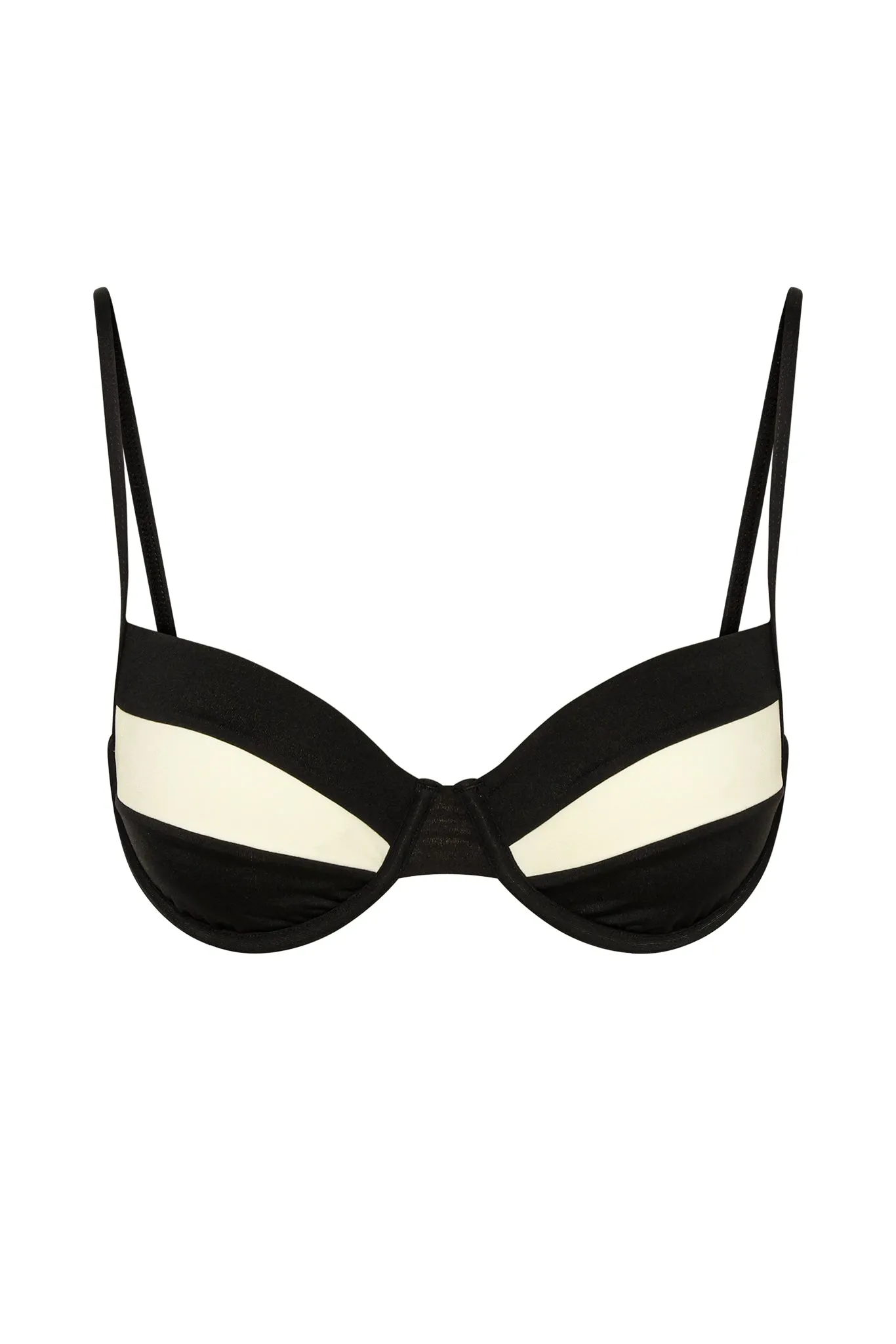 Malta Top - Black/Ivory Monday Swimwear