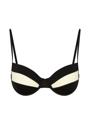 Malta Top - Black/Ivory Monday Swimwear