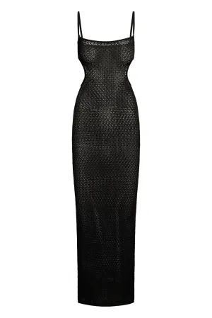 Marrakesh Dress - Black Lace Crochet Monday Swimwear