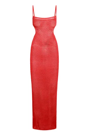 Marrakesh Dress - Strawberry Lace Crochet Monday Swimwear