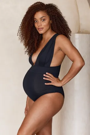 Maternity Aruba One Piece - Black Monday Swimwear
