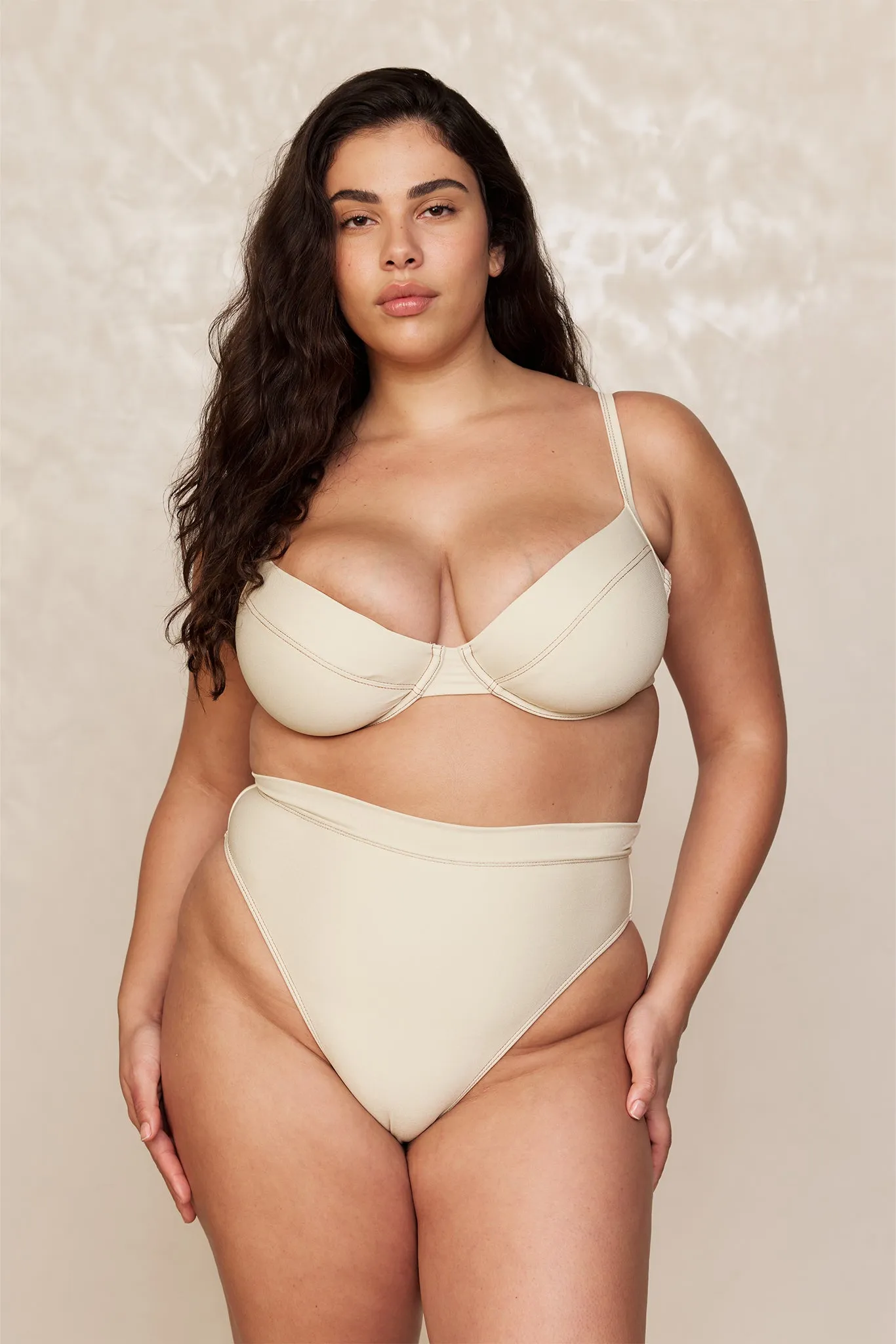 Maui Top - Champagne Denim Monday Swimwear