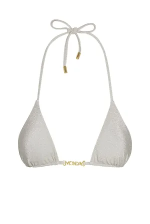Monday Top - Soft Silver Shimmer Monday Swimwear