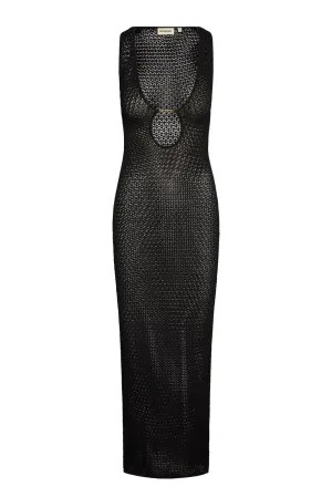 Monte Carlo Dress - Black Lace Crochet Monday Swimwear
