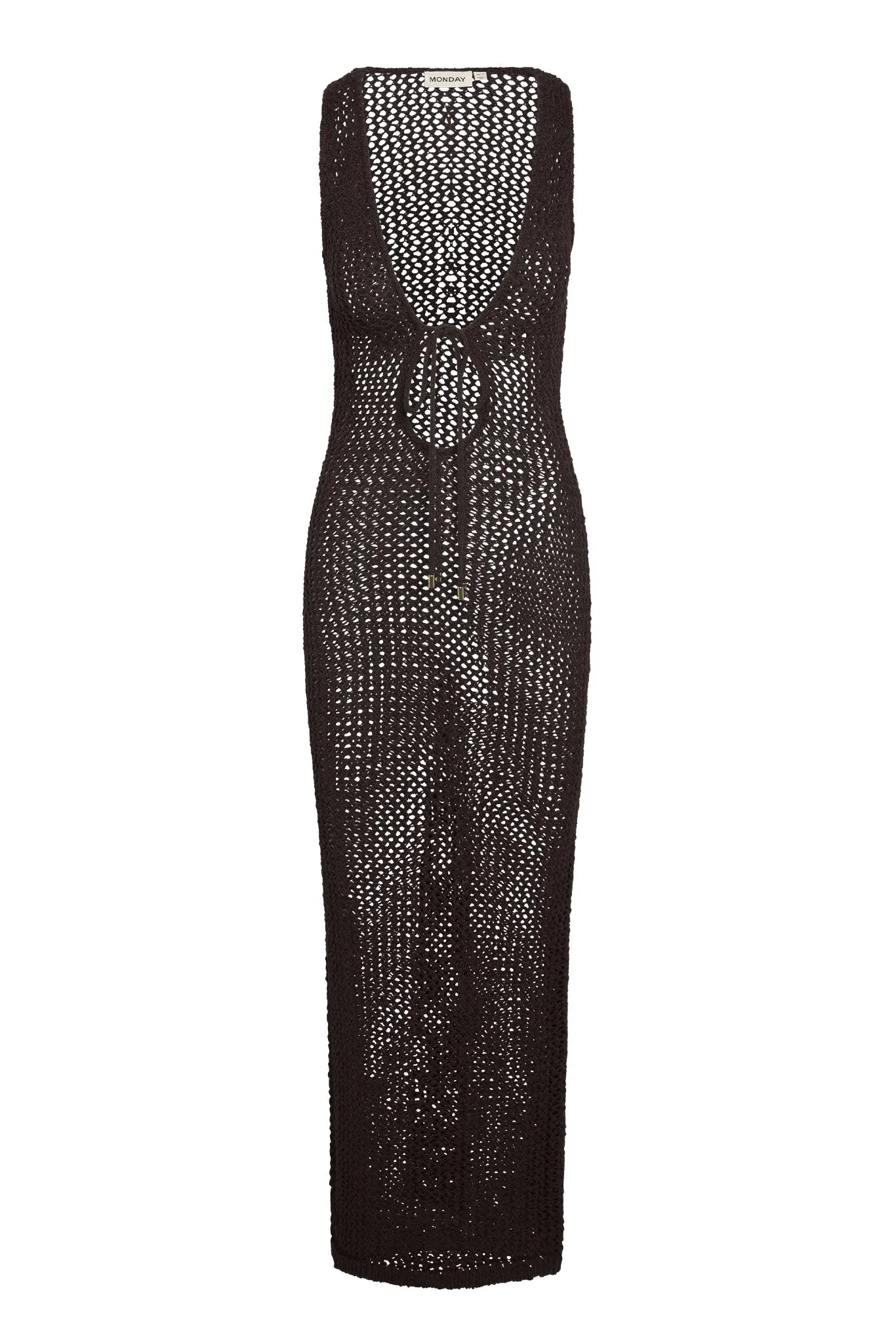 Monte Carlo Tie Dress - Espresso Petit Crochet Monday Swimwear