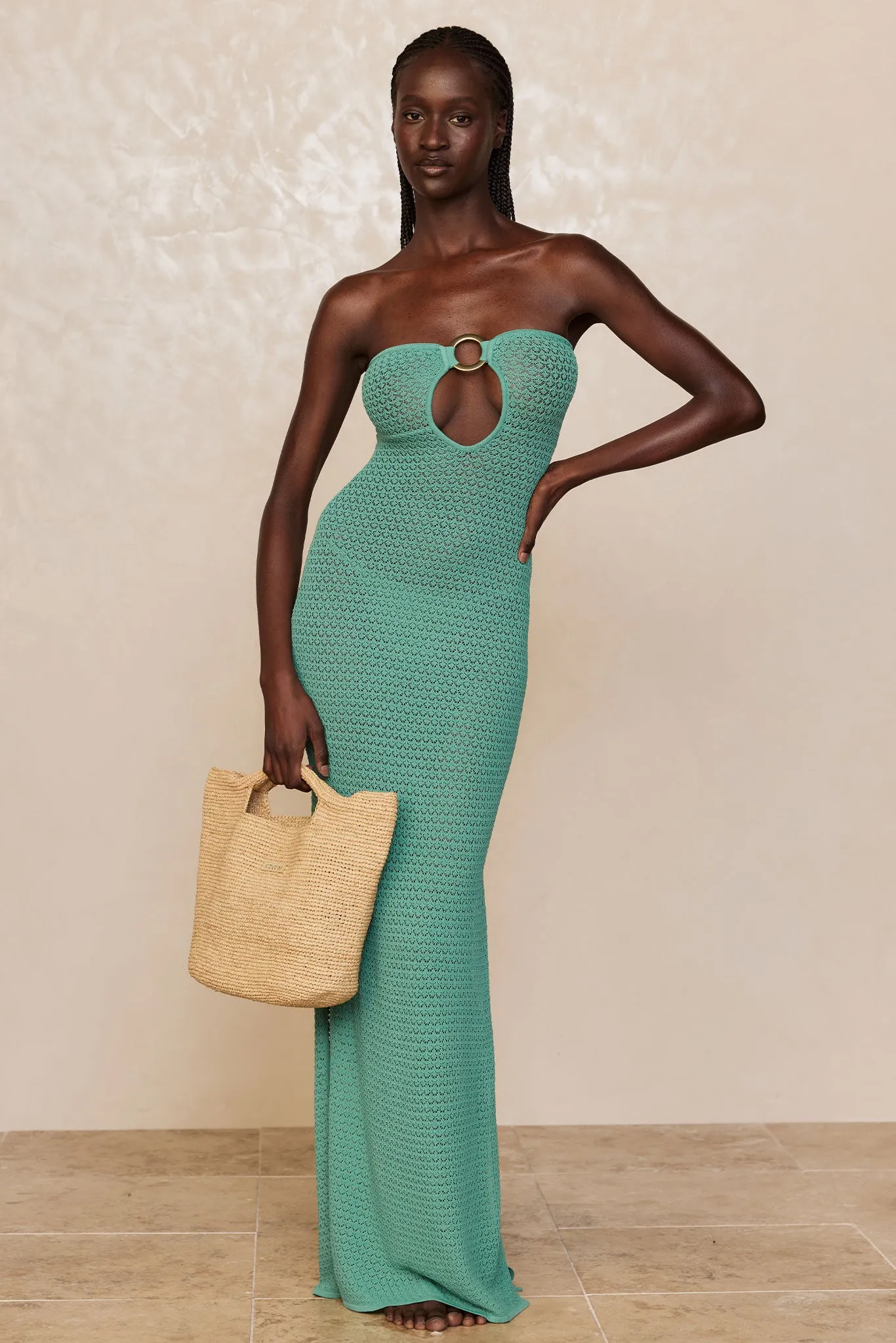 Montego Bandeau Dress - Pond Lace Crochet Monday Swimwear