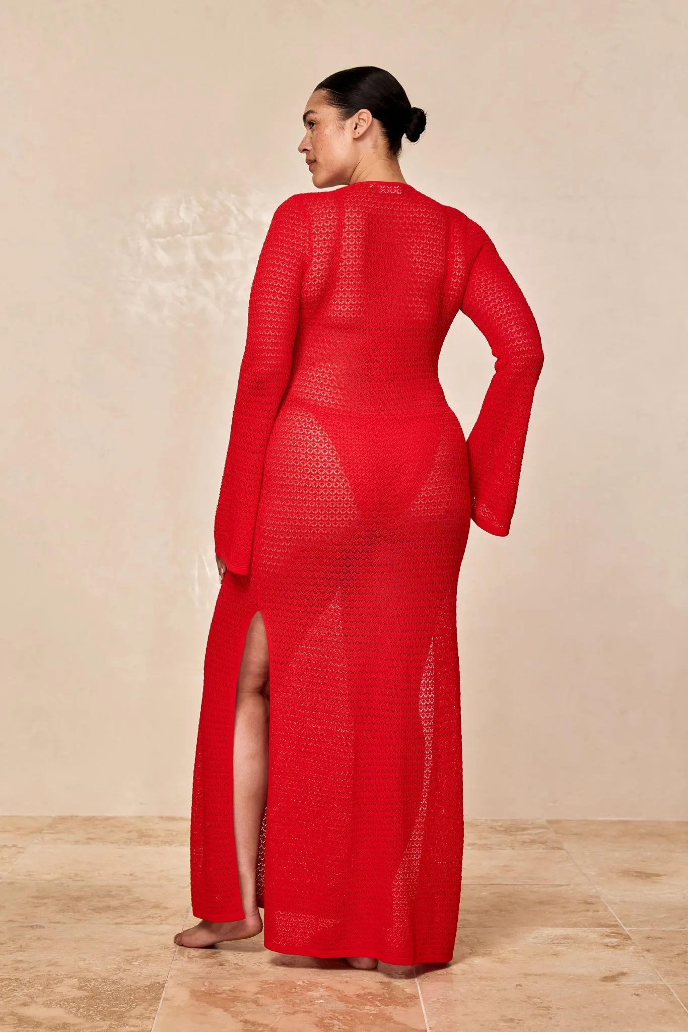 Montego Dress - Chili Pepper Lace Crochet Monday Swimwear