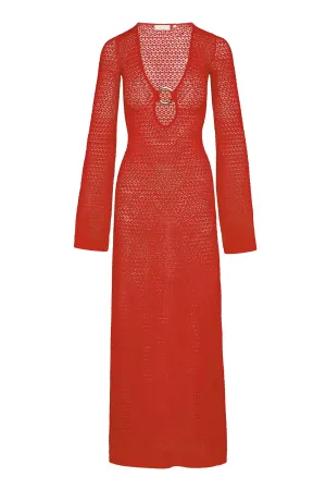 Montego Dress - Chili Pepper Lace Crochet Monday Swimwear