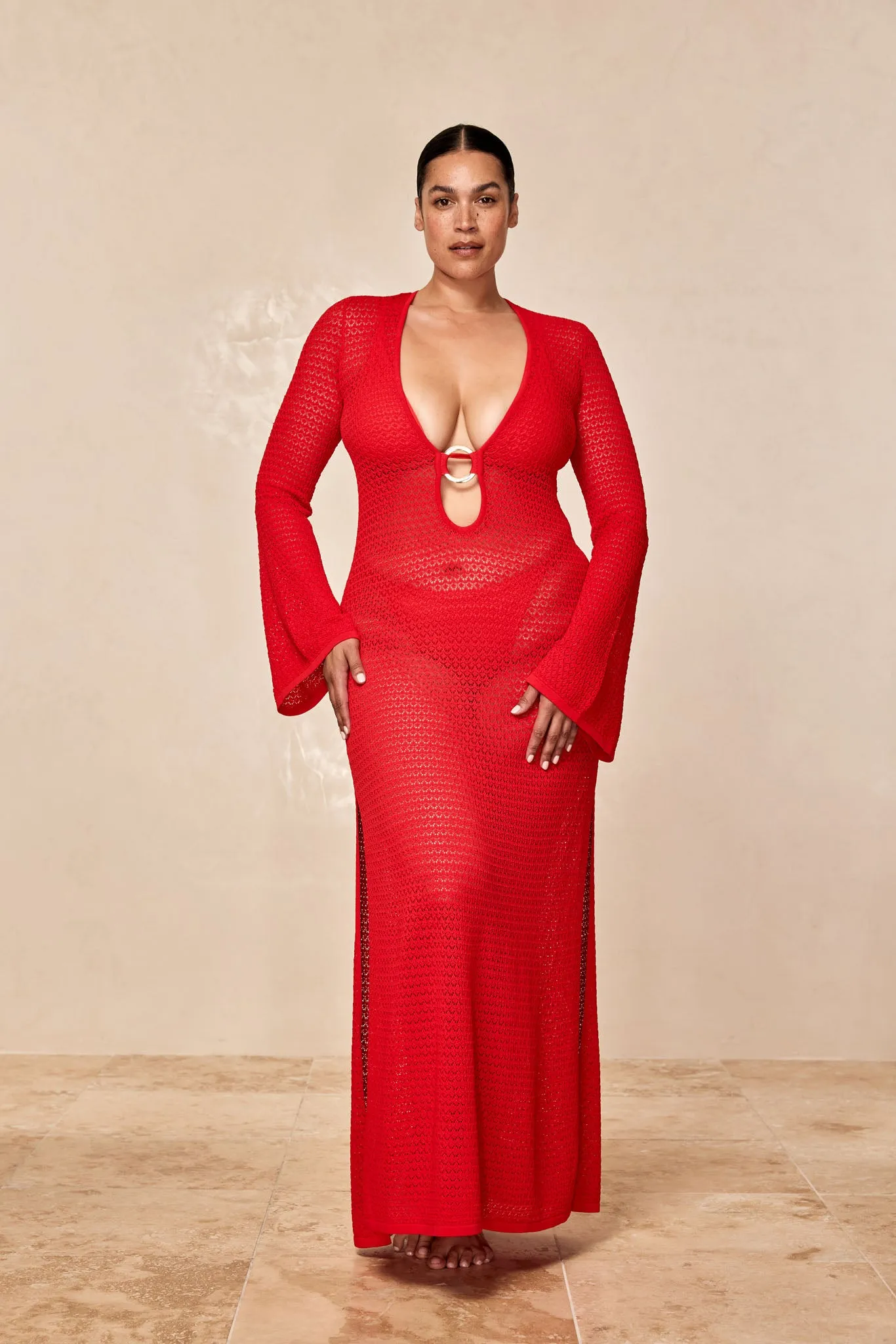 Montego Dress - Chili Pepper Lace Crochet Monday Swimwear