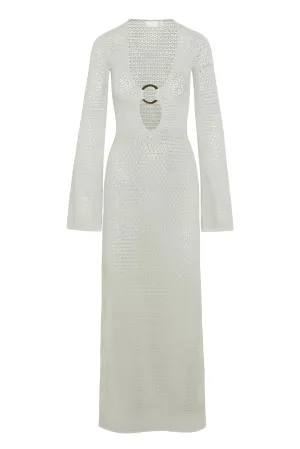 Montego Dress - Ivory Lurex Lace Crochet Monday Swimwear