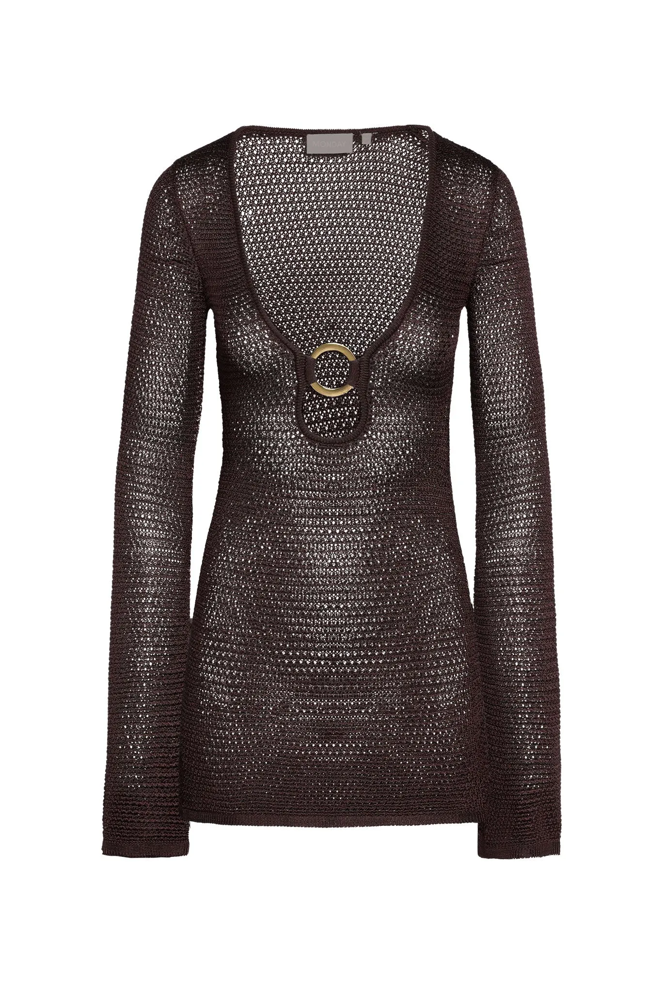Montego Mini Dress - Espresso Treble Knit Monday Swimwear