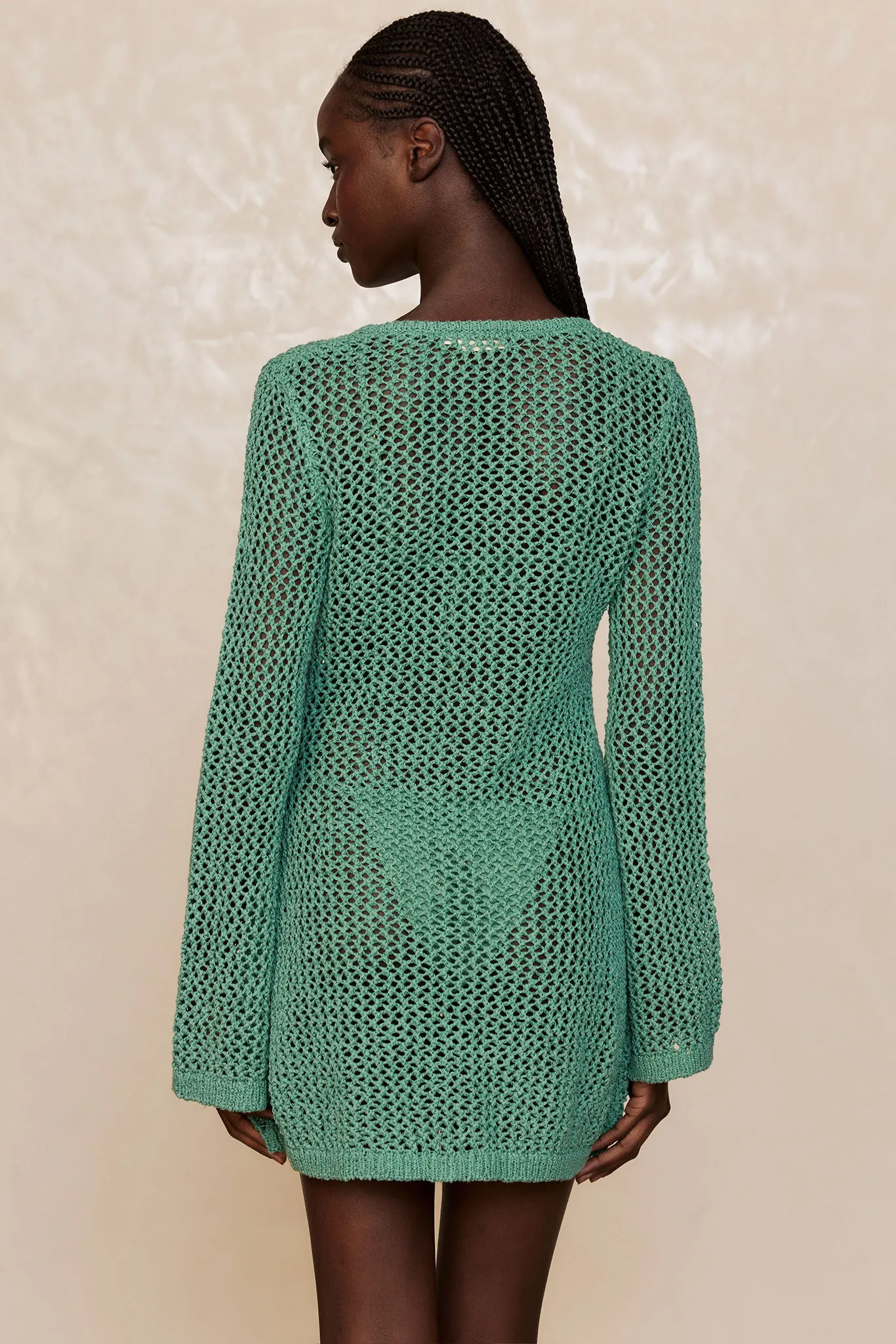 Montego Mini Dress - Pond Petit Crochet Monday Swimwear