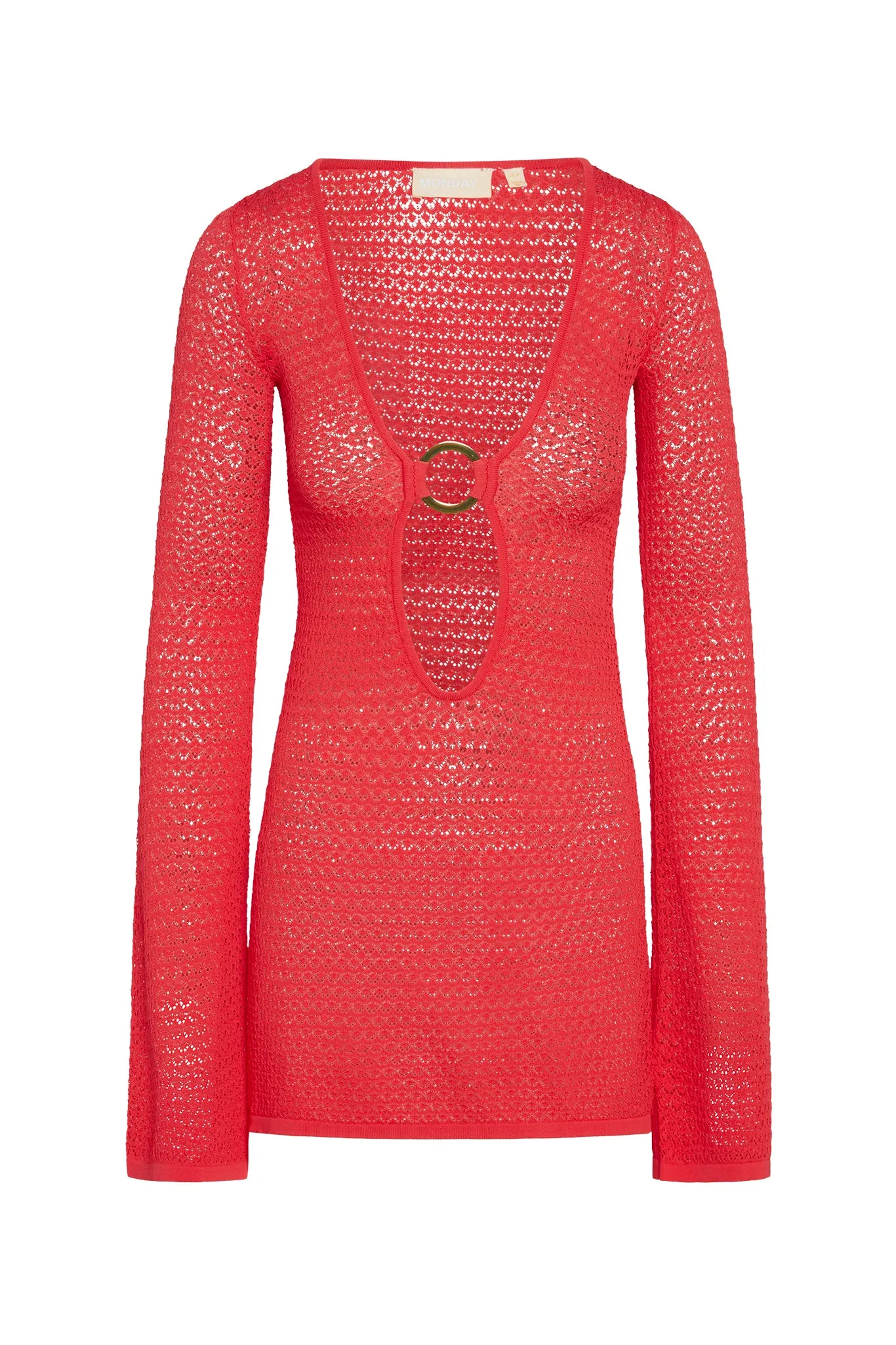 Montego Mini Dress - Strawberry Lace Crochet Monday Swimwear