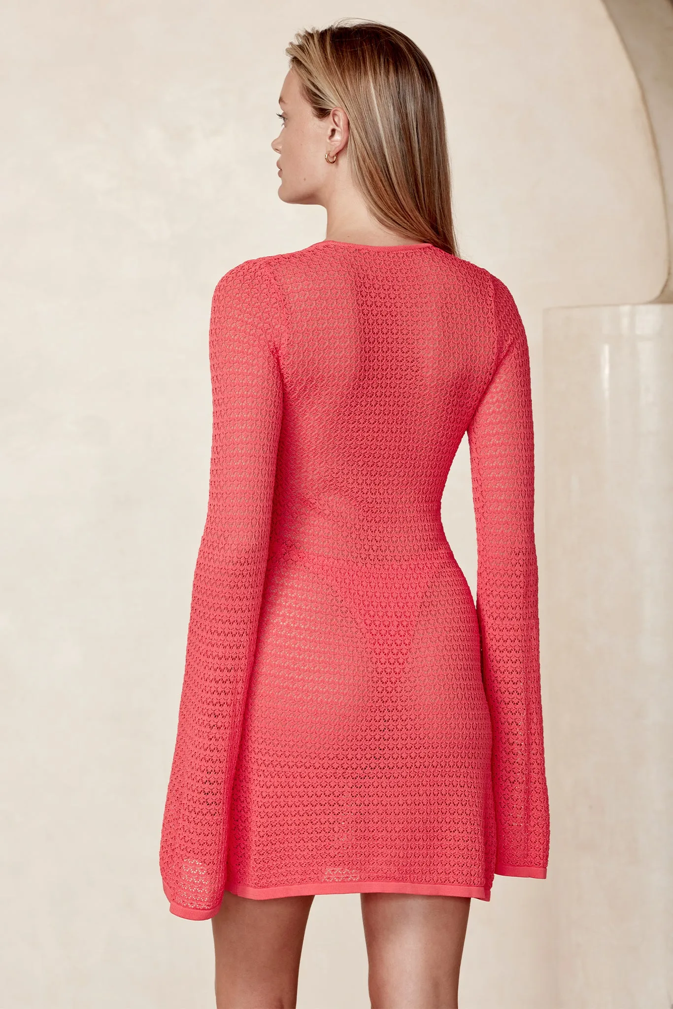 Montego Mini Dress - Strawberry Lace Crochet Monday Swimwear
