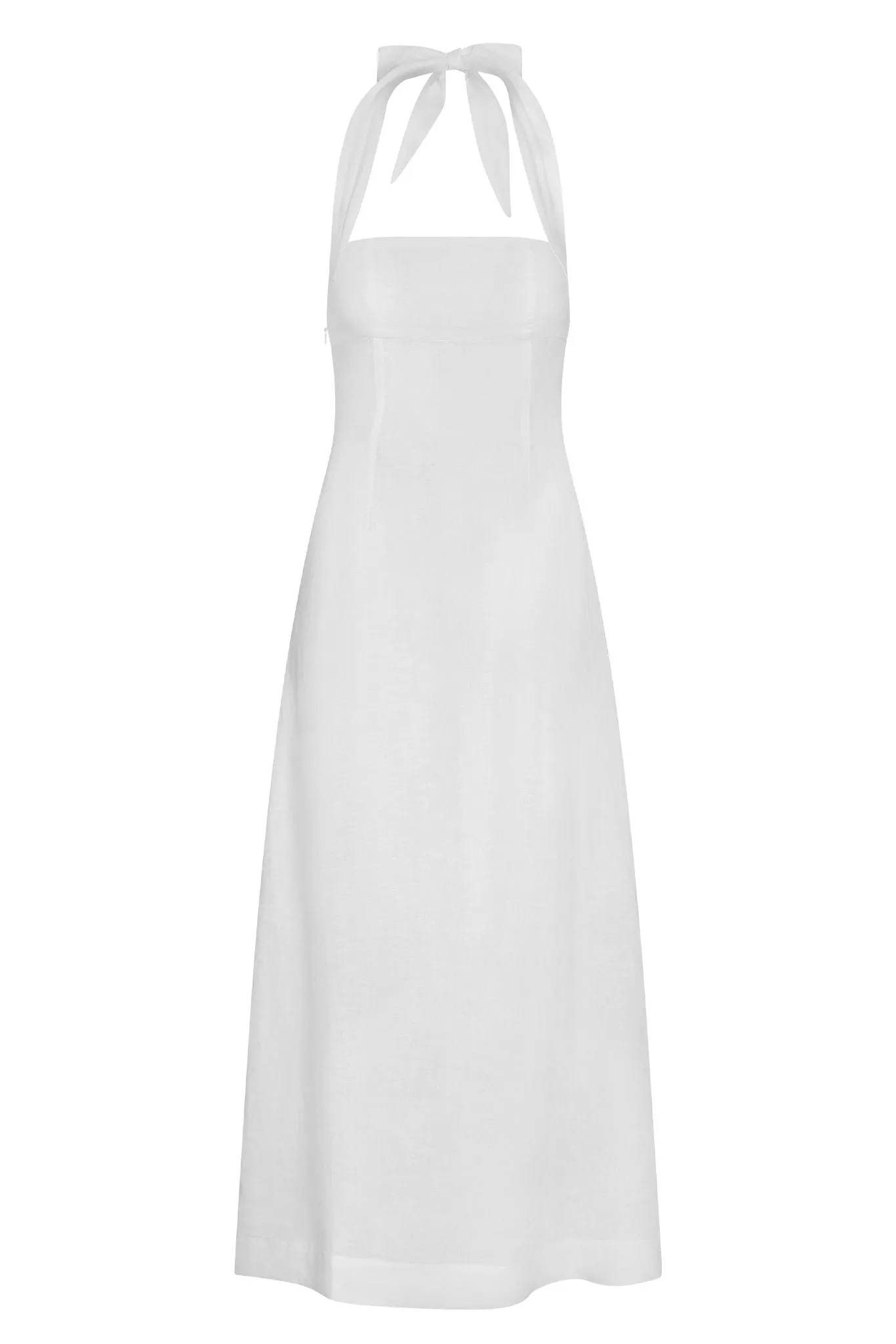 Montserrat Dress - White Linen Monday Swimwear