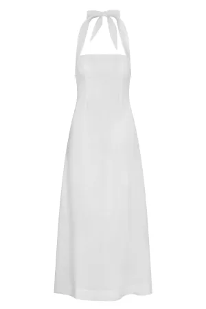 Montserrat Dress - White Linen Monday Swimwear