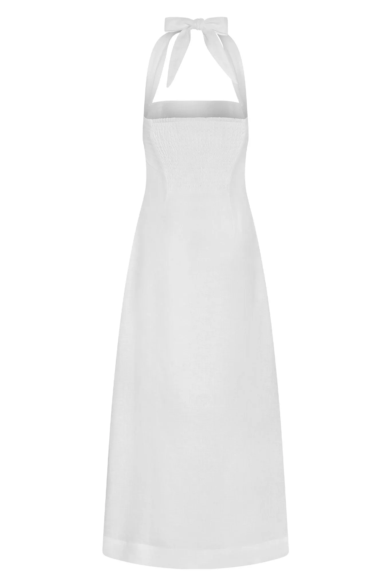 Montserrat Dress - White Linen Monday Swimwear