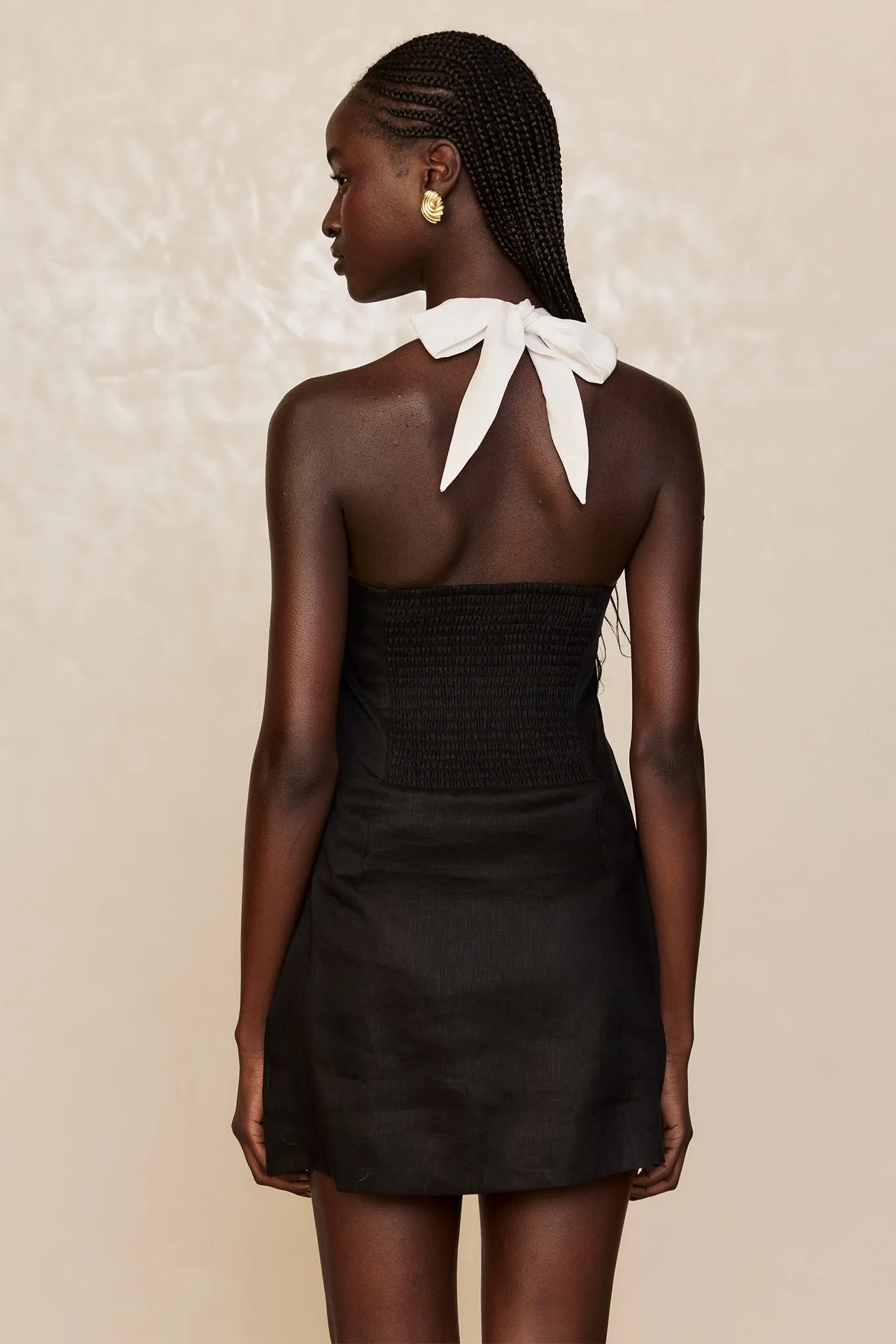 Montserrat Mini Dress - Black/White Monday Swimwear