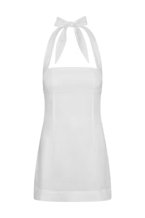 Montserrat Mini Dress - White Linen Monday Swimwear