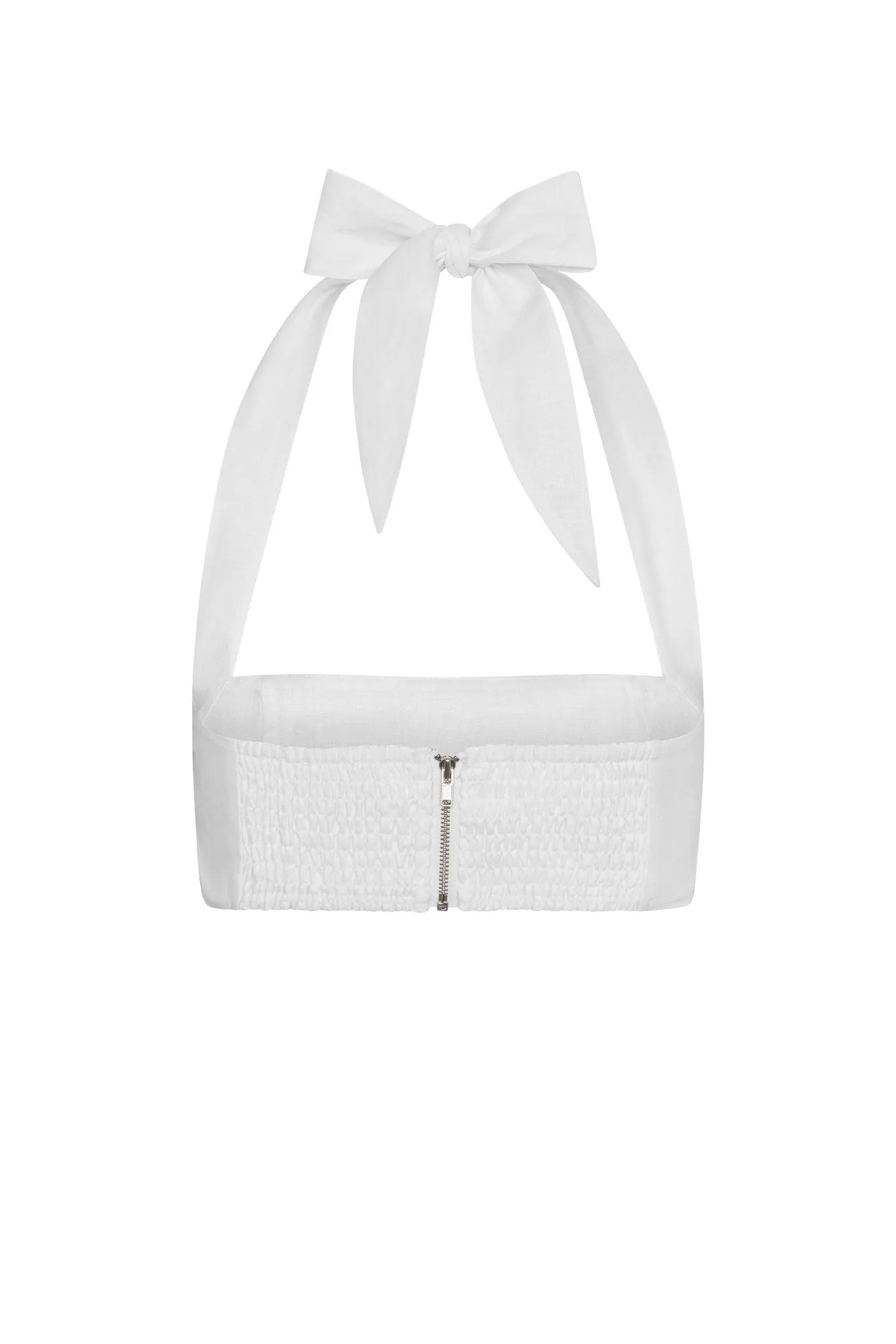 Montserrat Top - White Linen Monday Swimwear