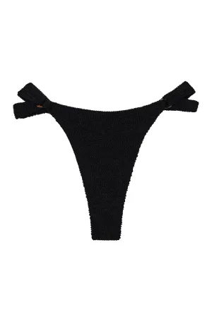 Morocco Bottom - Black Crinkle Monday Swimwear