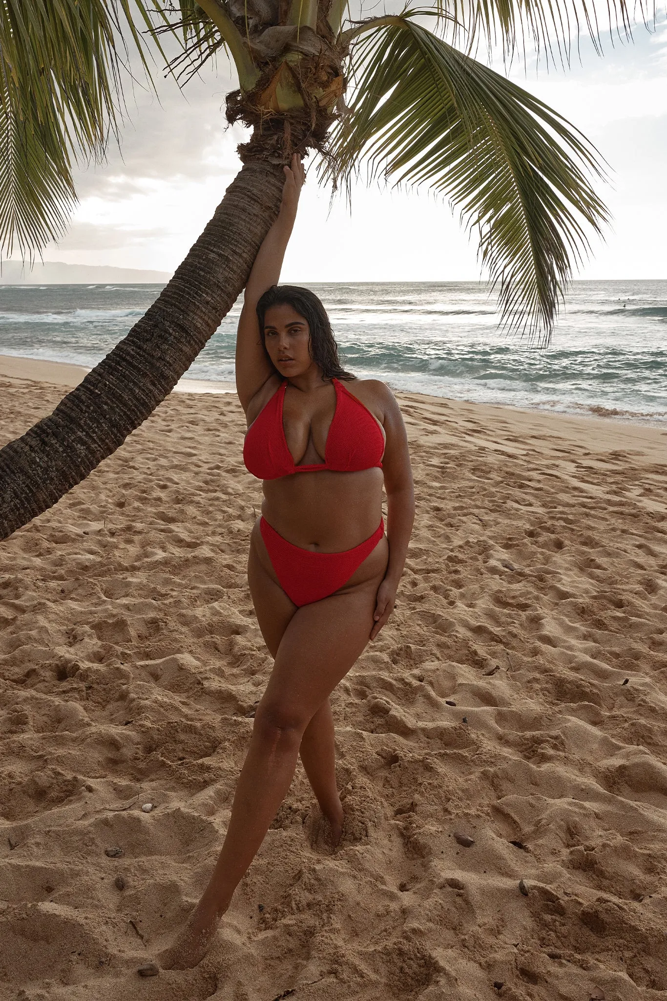 Morocco Top - Chili Pepper Crinkle Monday Swimwear