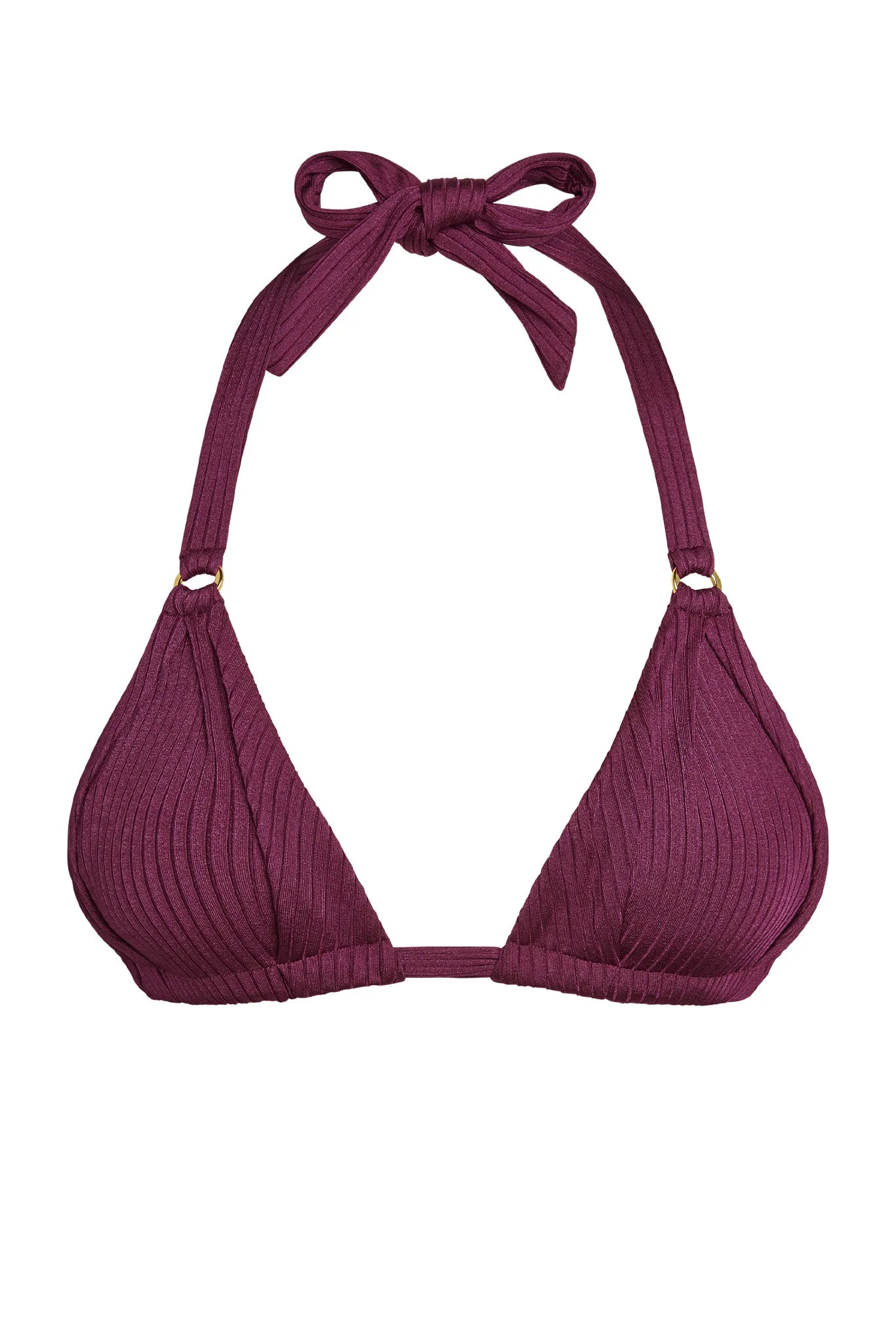 Morocco Top - Eggplant Wide Rib Monday Swimwear
