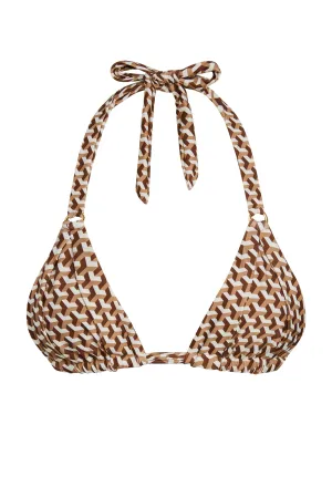 Morocco Top - Husk Geo Monday Swimwear