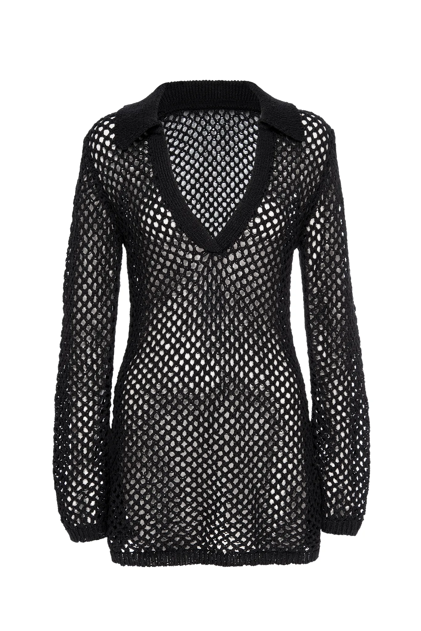 Newport Dress - Black Crochet Monday Swimwear