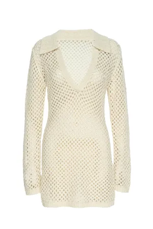 Newport Dress - Ivory Crochet Monday Swimwear