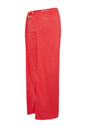 Palermo Skirt - Strawberry Lace Crochet Monday Swimwear