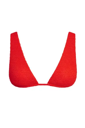 Palm Springs Top - Chili Pepper Crinkle Monday Swimwear