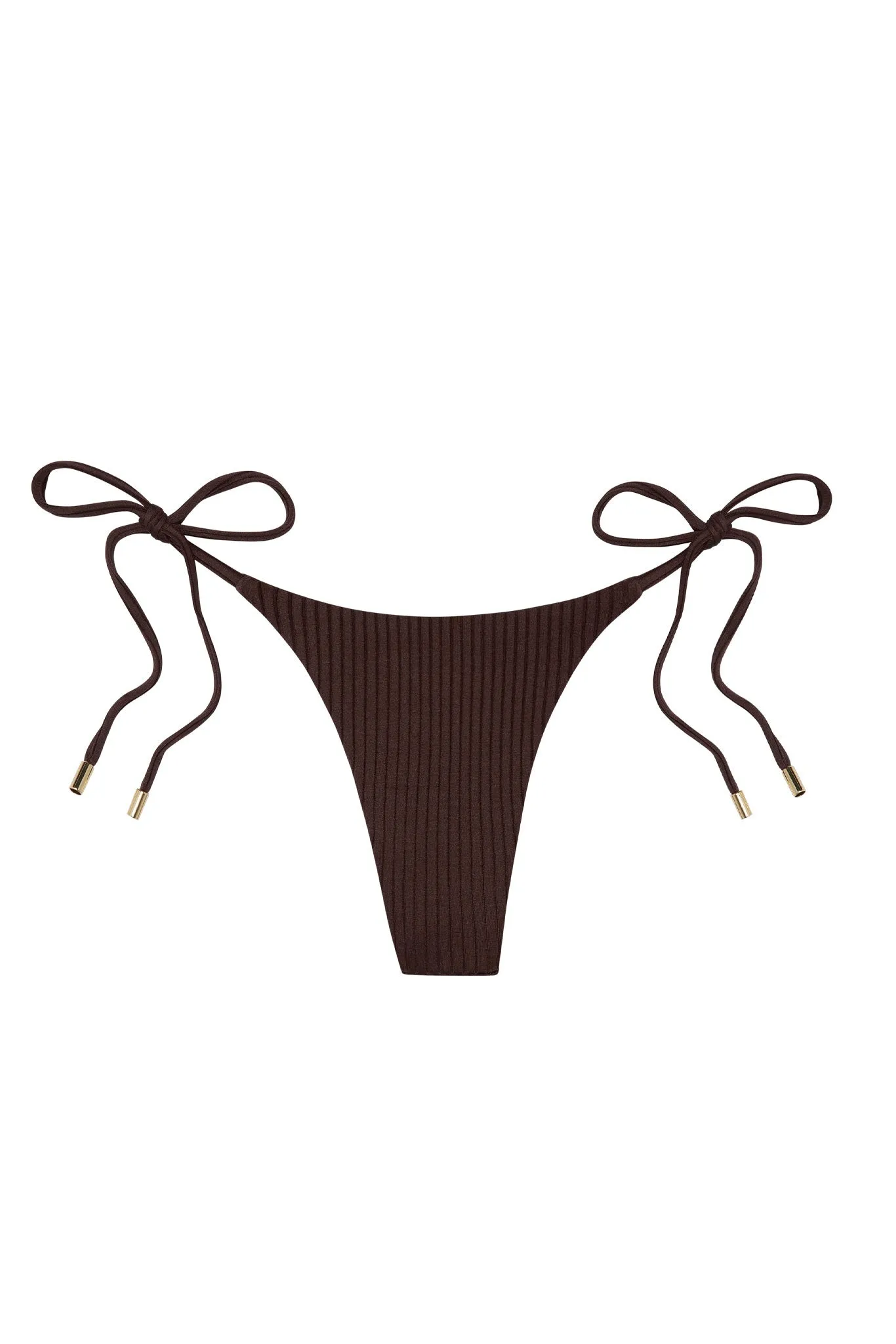 Palma Bottom - Espresso Wide Rib Monday Swimwear