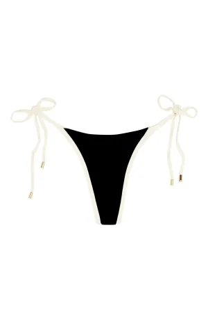 Palma Thong - Black/Ivory Monday Swimwear