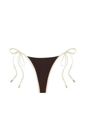 Palma Thong - Espresso/Ivory Monday Swimwear