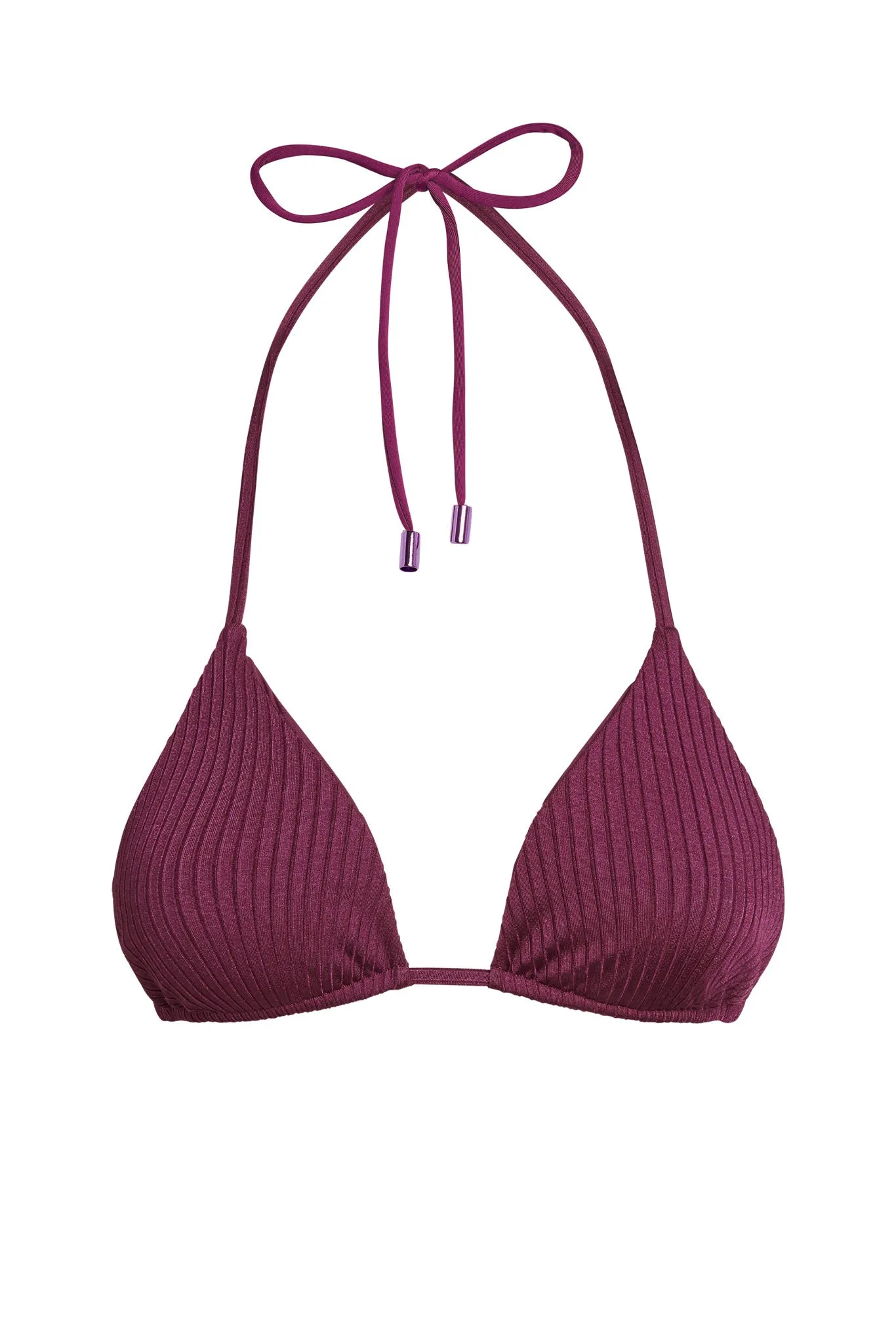 Palma Top - Eggplant Wide Rib Monday Swimwear