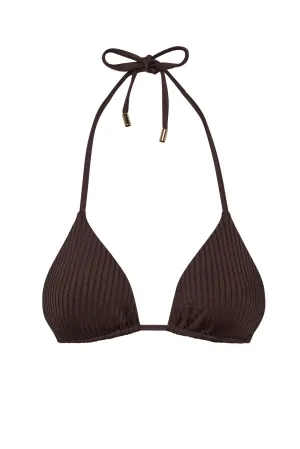 Palma Top - Espresso Wide Rib Monday Swimwear