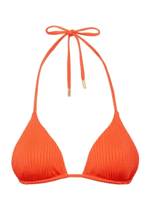 Palma Top - Papaya Wide Rib Monday Swimwear