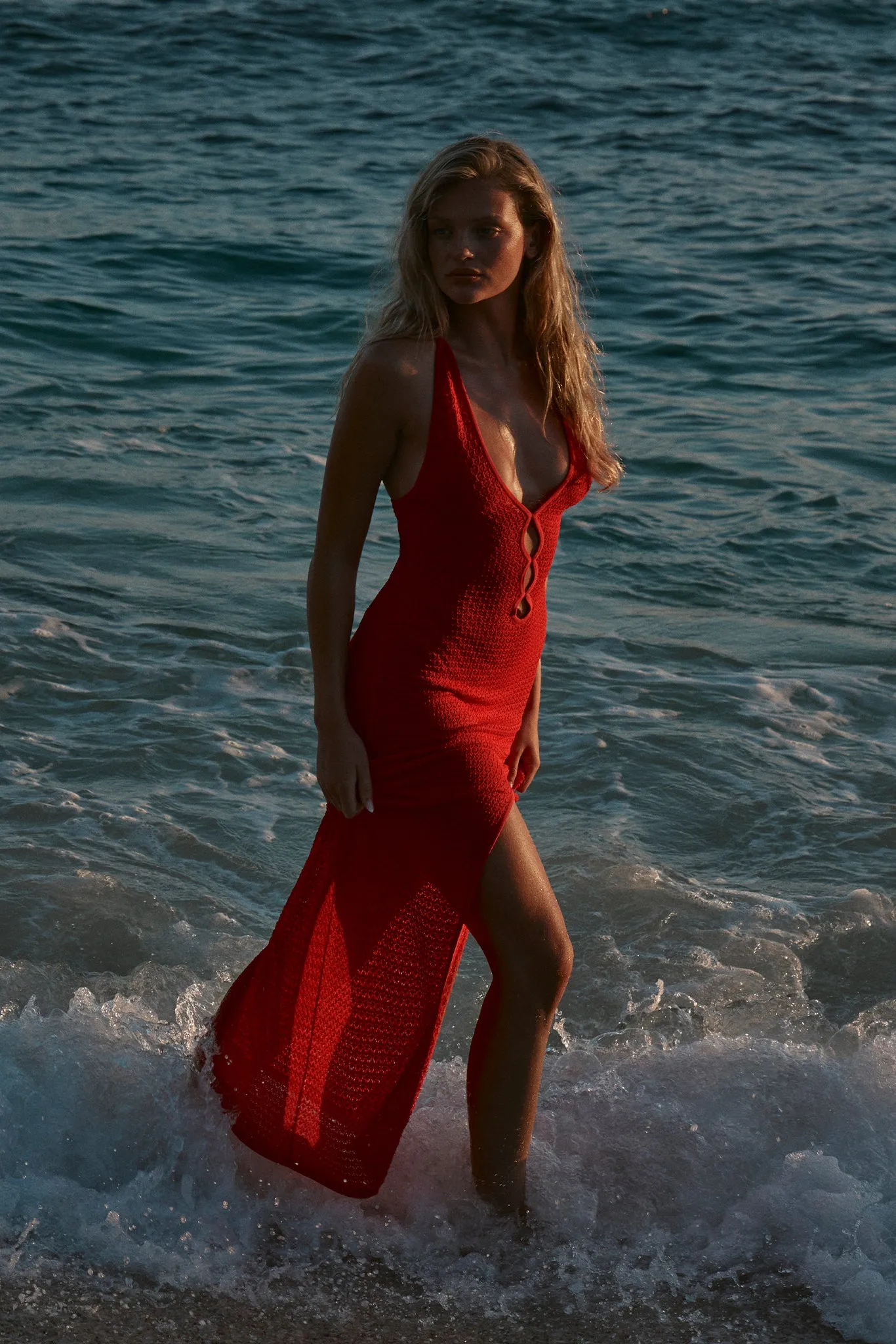 Ramatuelle Dress - Chili Pepper Lace Crochet Monday Swimwear