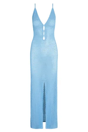 Ramatuelle Dress - Ibiza Blue Lace Crochet Monday Swimwear
