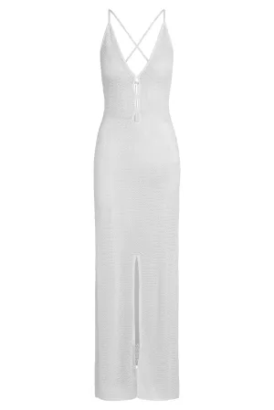 Ramatuelle Dress - White Lace Crochet Monday Swimwear