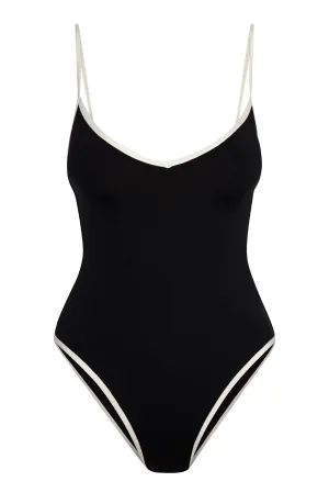 Ravello One Piece - Black/Ivory Monday Swimwear