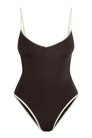 Ravello One Piece - Espresso/Ivory Monday Swimwear