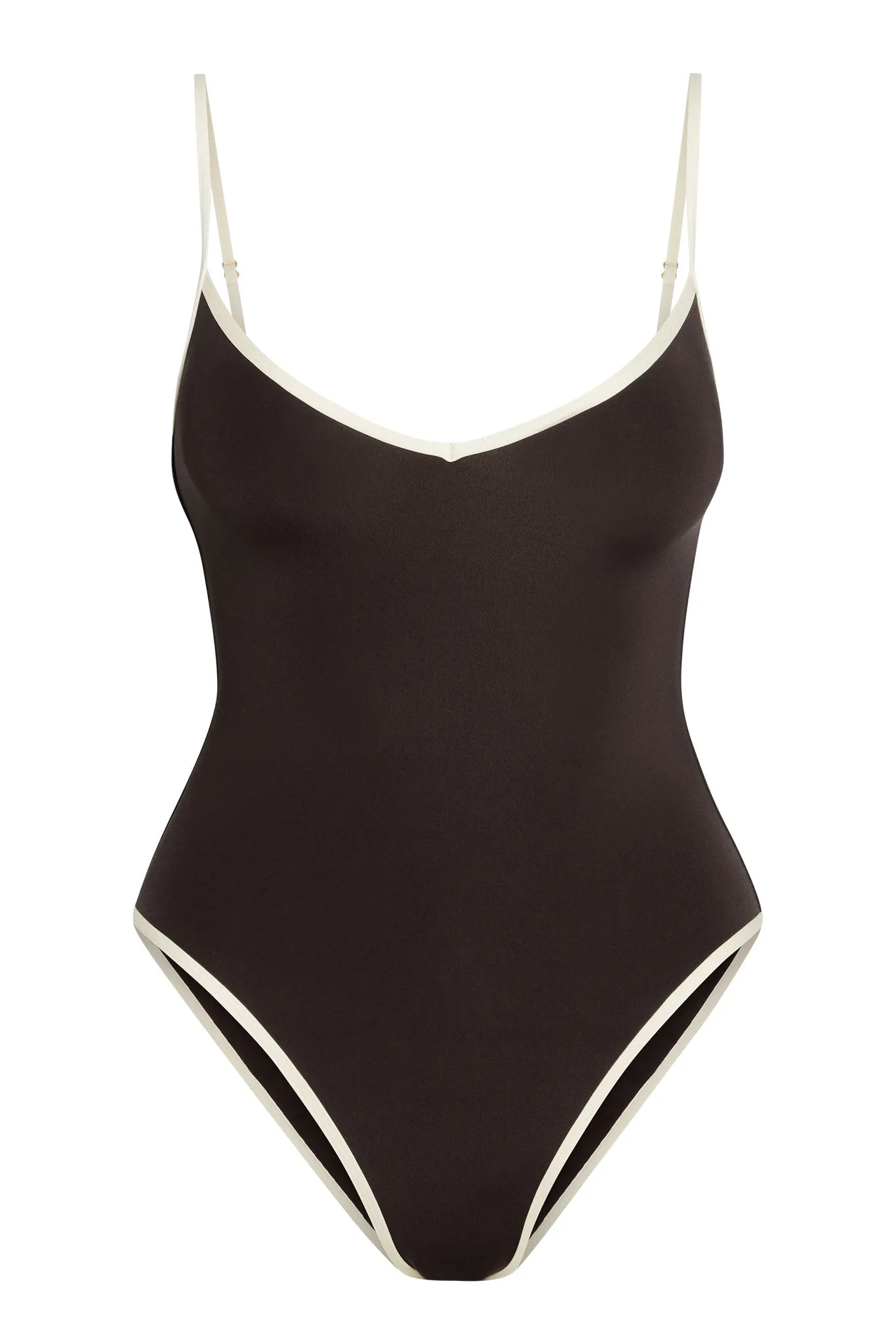 Ravello One Piece - Espresso/Ivory Monday Swimwear