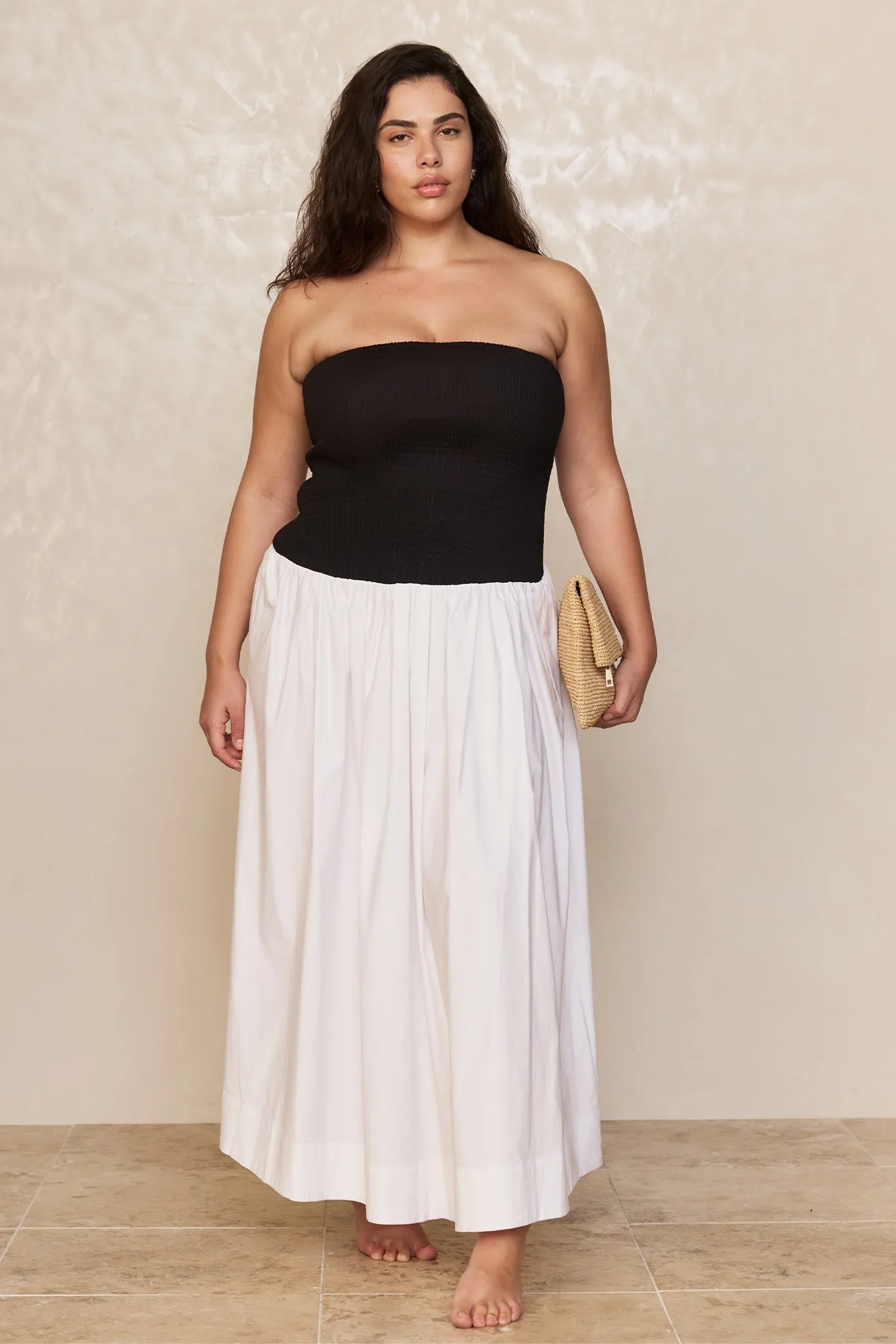 Rio Dress - White/Black Monday Swimwear