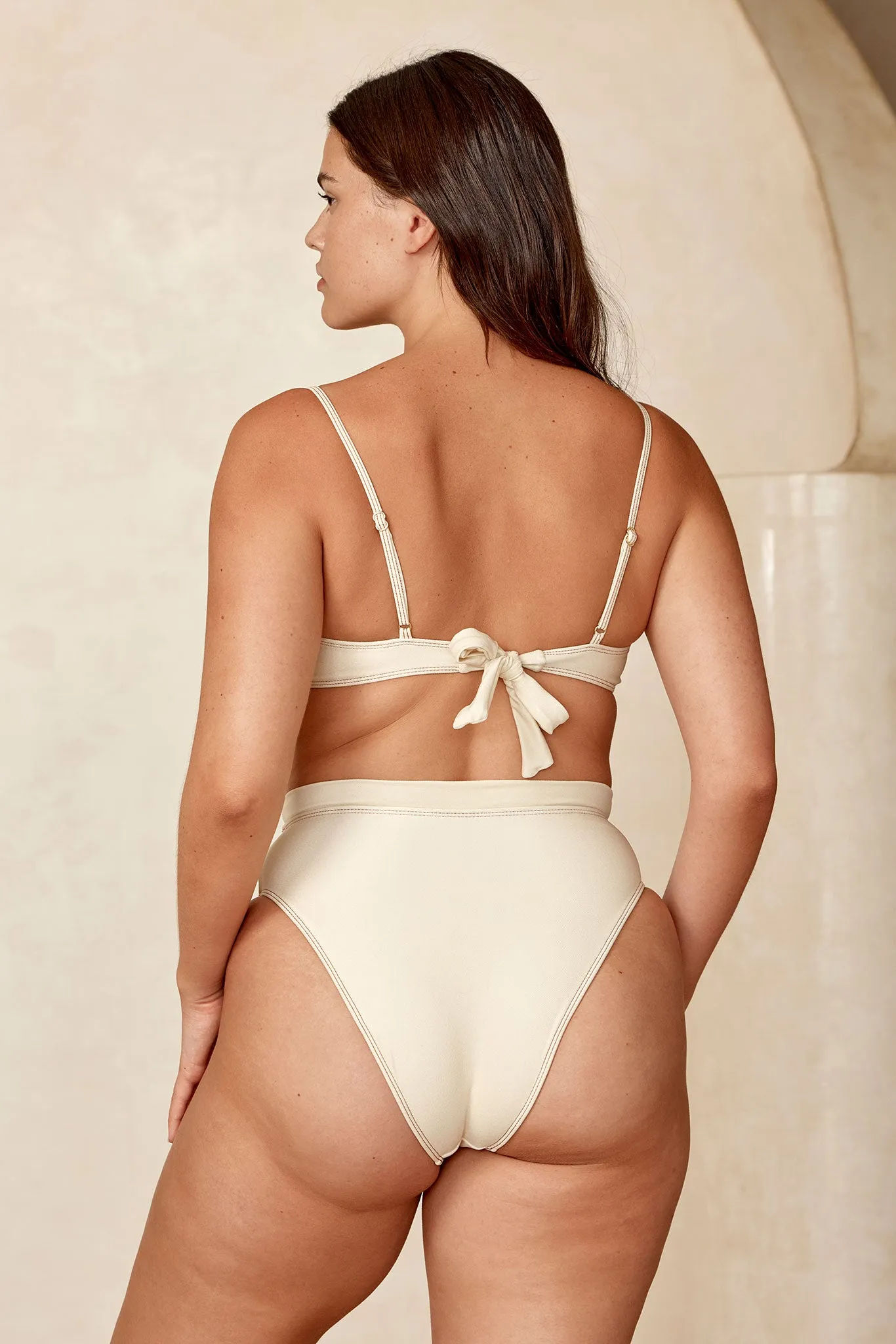 Riviera Bottom - Champagne Denim Monday Swimwear