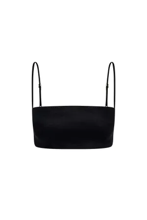San Diego Top - Black Linen Monday Swimwear